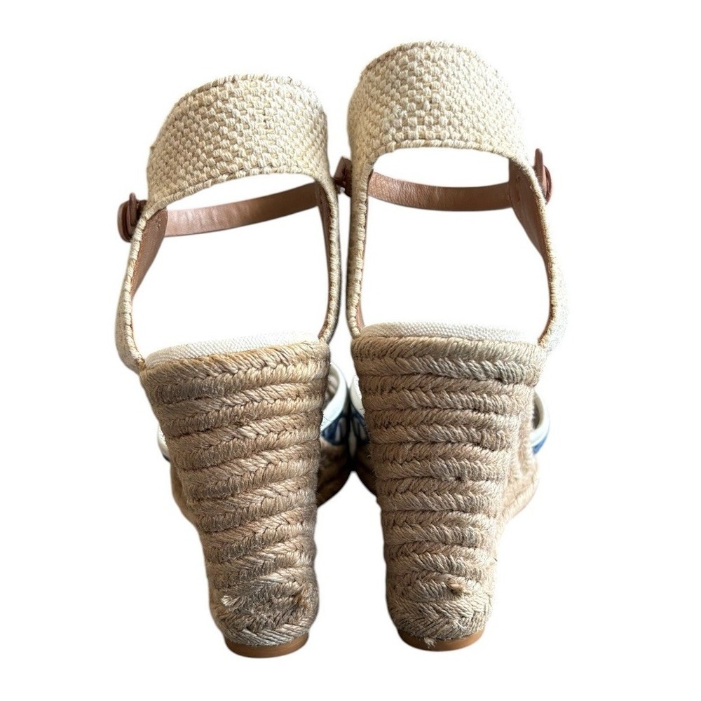 Tory Burch Lucia Lace Espadrilles Wedge Size 11 Cottage Boho Romantic - Picture 3 of 9